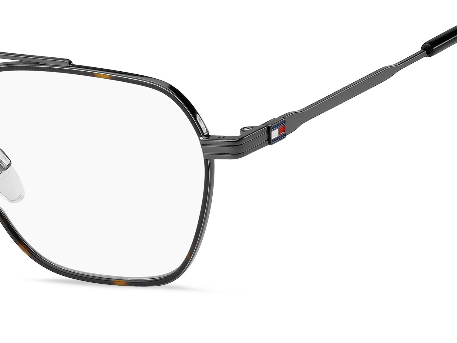 Eyeglasses Tommy Hilfiger Th 2193 109425 KJ1 color dark ruthenium shape rectangle 