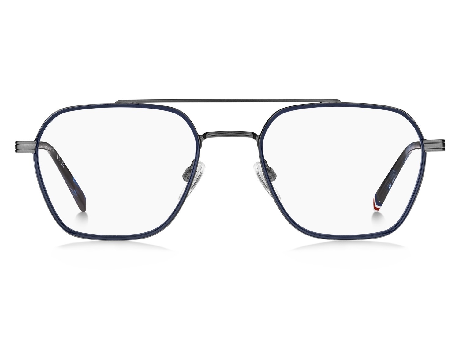 Eyeglasses Tommy Hilfiger Th 2193 109425 R80 color matte dark ruthenium shape rectangle 