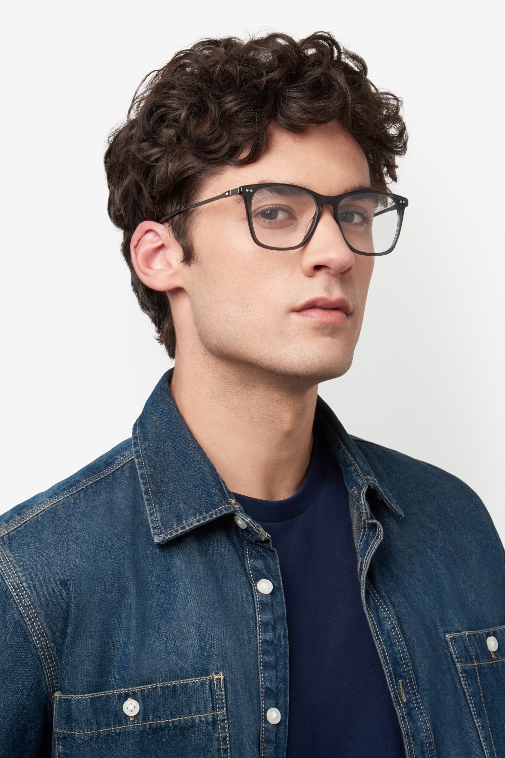 Occhiali da vista Tommy Hilfiger Th 2195 109426 807 colore black forma rettangolare 