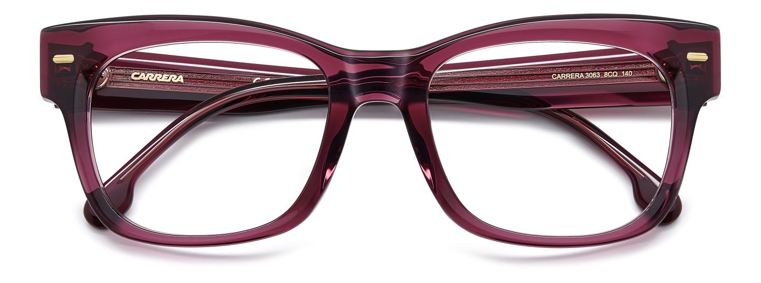 Brillen Carrera 3063 109430 8CQ farbe cherry form rechteckig 