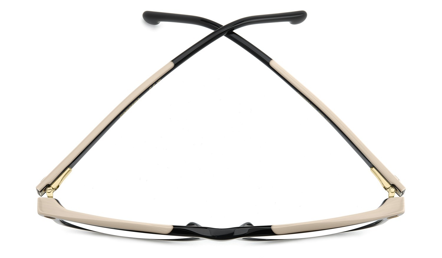 Brillen Carrera 3058 109438 0WM farbe black beige form rechteckig 