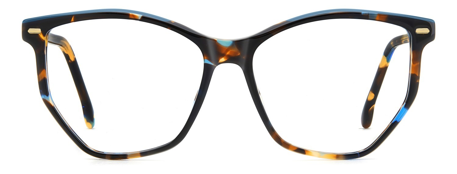 Eyeglasses Carrera 3058 109438 6UZ color teal havana gold shape rectangle 