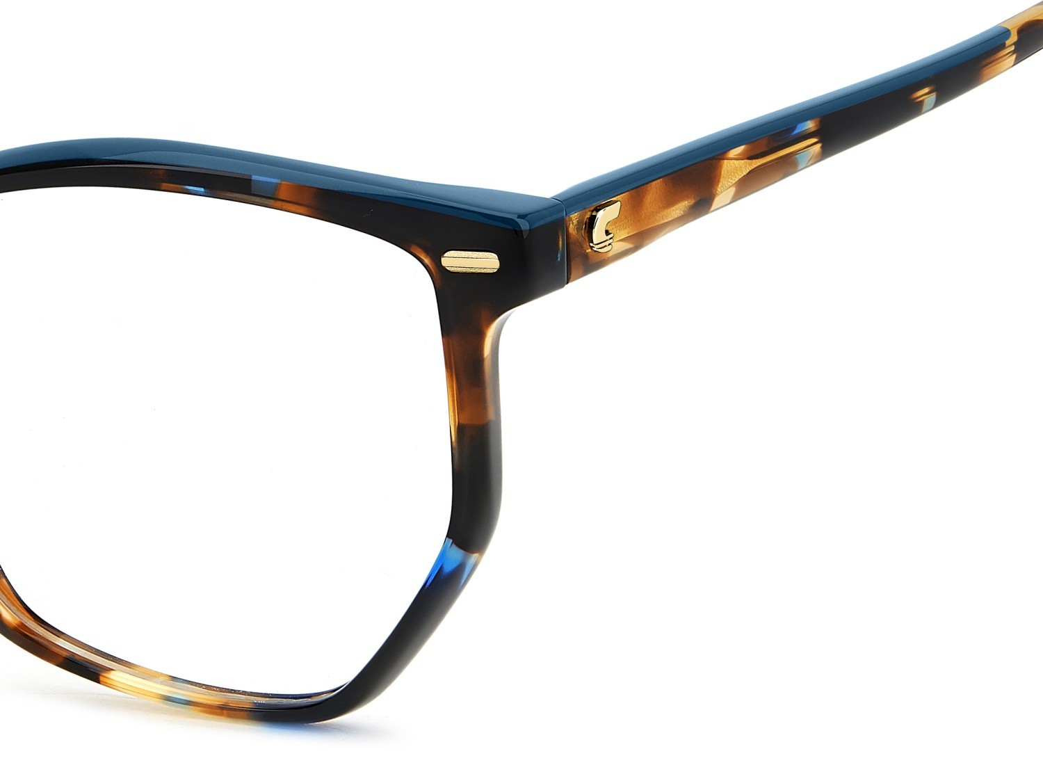 Eyeglasses Carrera 3058 109438 6UZ color teal havana gold shape rectangle 