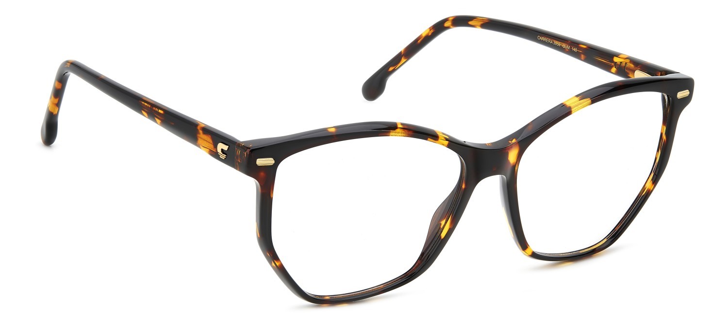 Brillen Carrera 3058 109438 QUM farbe dark havana gold form rechteckig 