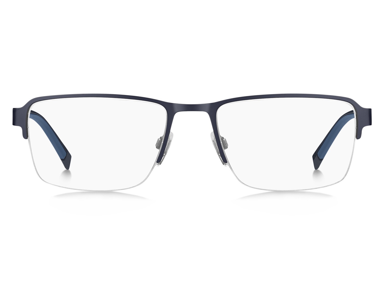 Eyeglasses Tommy Hilfiger Th 2197 109447 YOB color blue dark ruthenium shape rectangle 