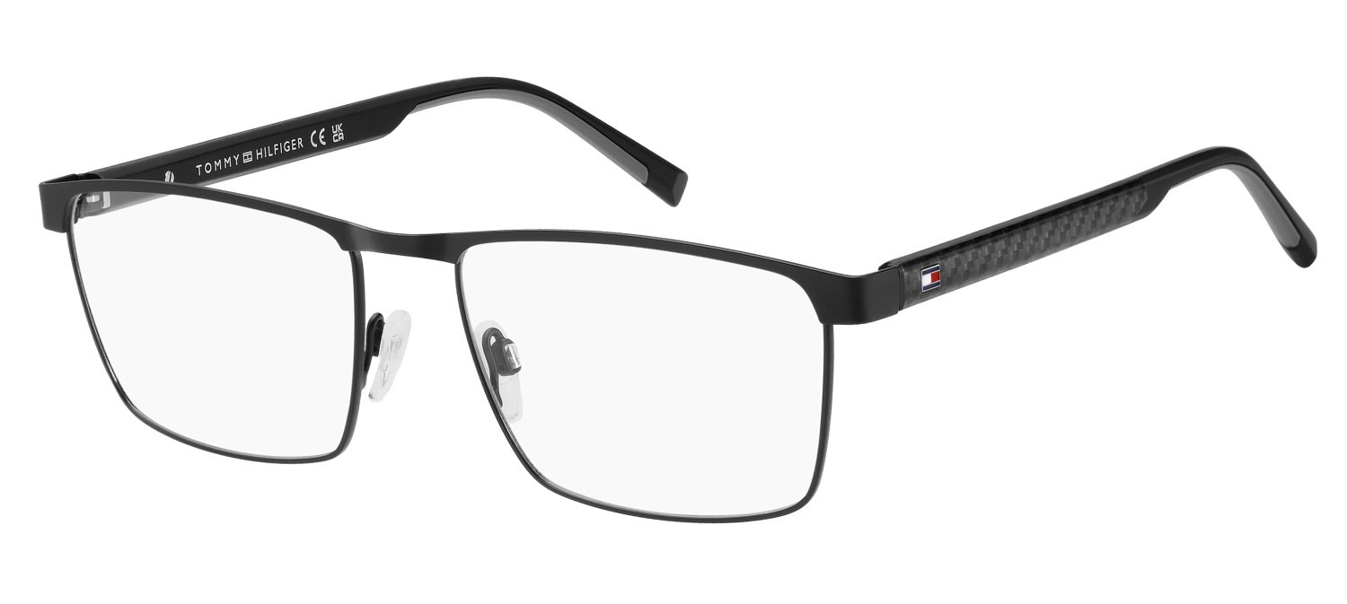 Eyeglasses Tommy Hilfiger Th 2196 109448 003 color matte black shape rectangle 