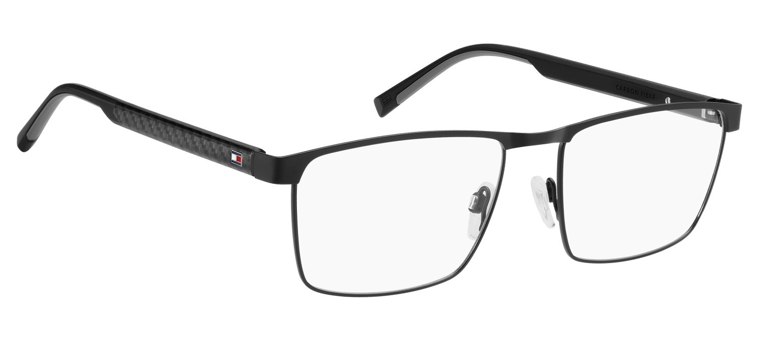 Eyeglasses Tommy Hilfiger Th 2196 109448 003 color matte black shape rectangle 