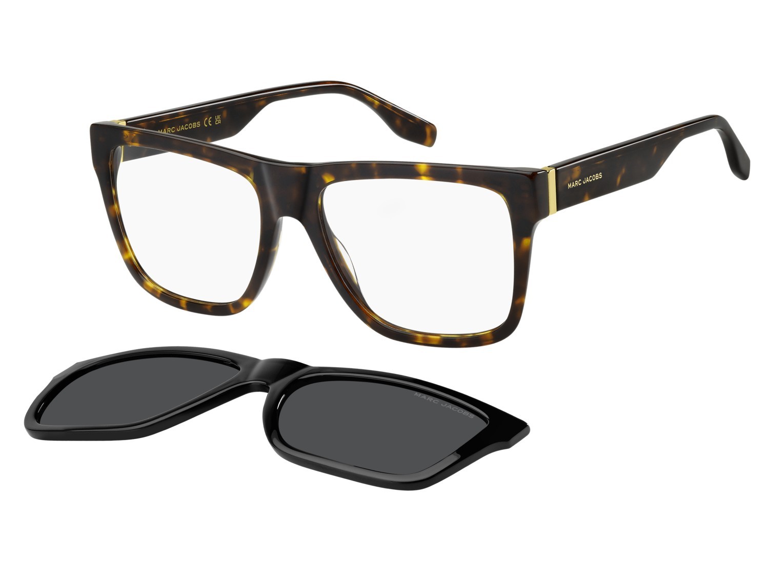 Occhiali da vista Marc Jacobs 848/C 109450 086 colore havana forma rettangolare lenti grey polarized