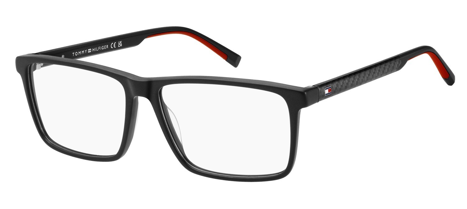 Eyeglasses Tommy Hilfiger Th 2198 109451 OIT color black red shape rectangle 
