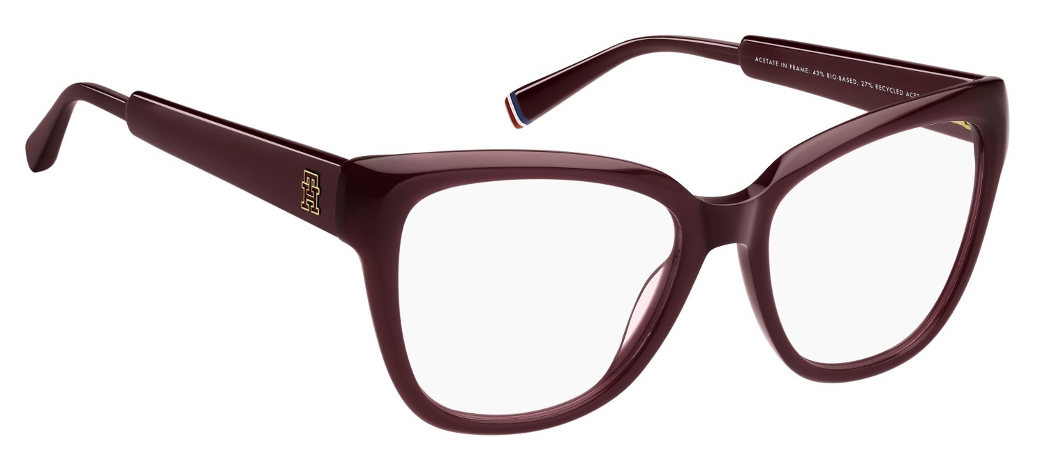 Occhiali da vista Tommy Hilfiger Th 2209 109453 LHF colore burgundy forma rettangolare 