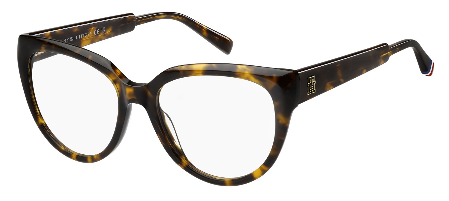 Occhiali da vista Tommy Hilfiger Th 2210 109454 086 colore havana forma cat eye 