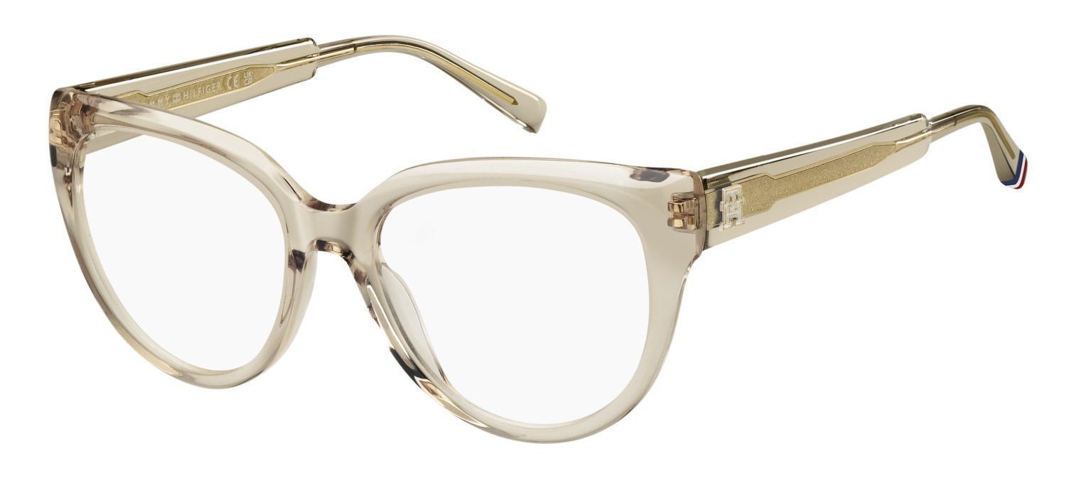 Brillen Tommy Hilfiger Th 2210 109454 10A farbe beige form cat-eye 