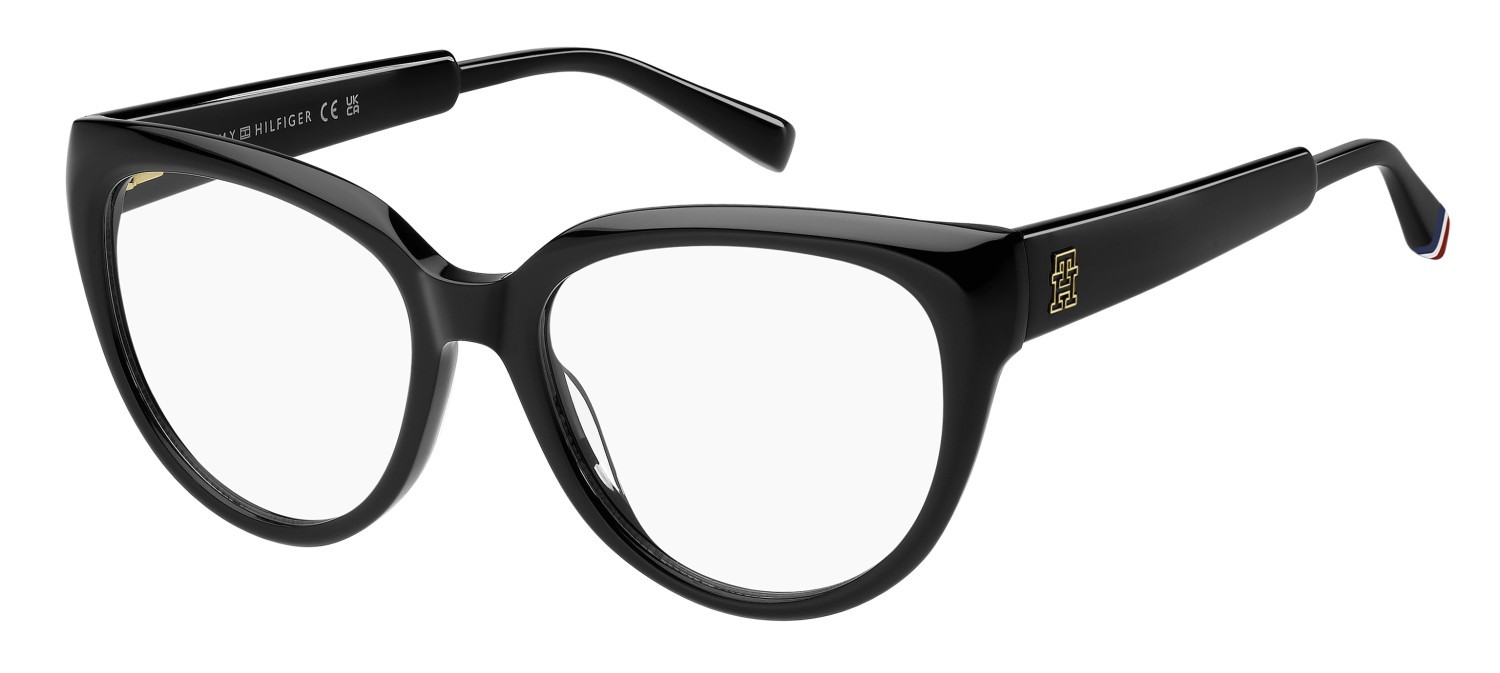 Occhiali da vista Tommy Hilfiger Th 2210 109454 807 colore black forma cat eye 