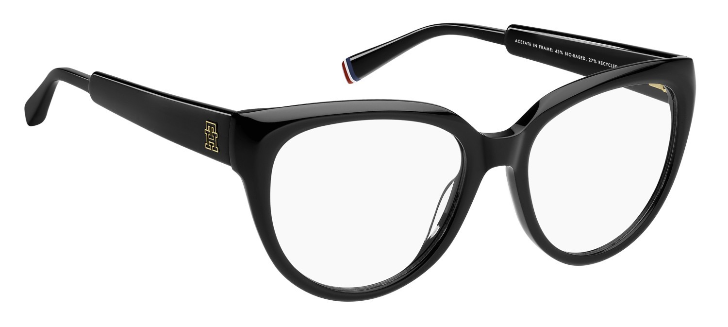 Occhiali da vista Tommy Hilfiger Th 2210 109454 807 colore black forma cat eye 