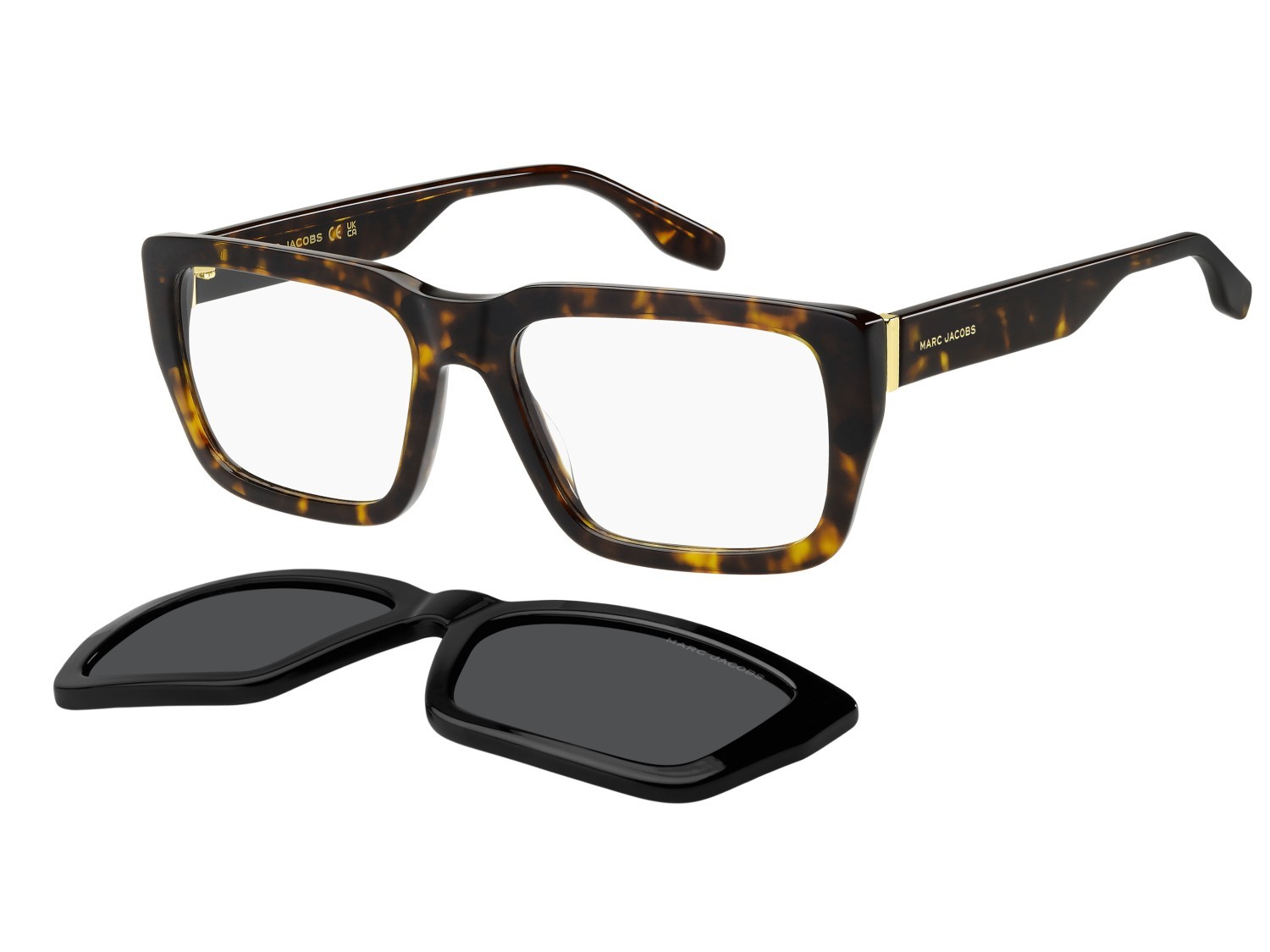 Occhiali da vista Marc Jacobs 849/C 109455 086 colore havana forma rettangolare lenti grey polarized