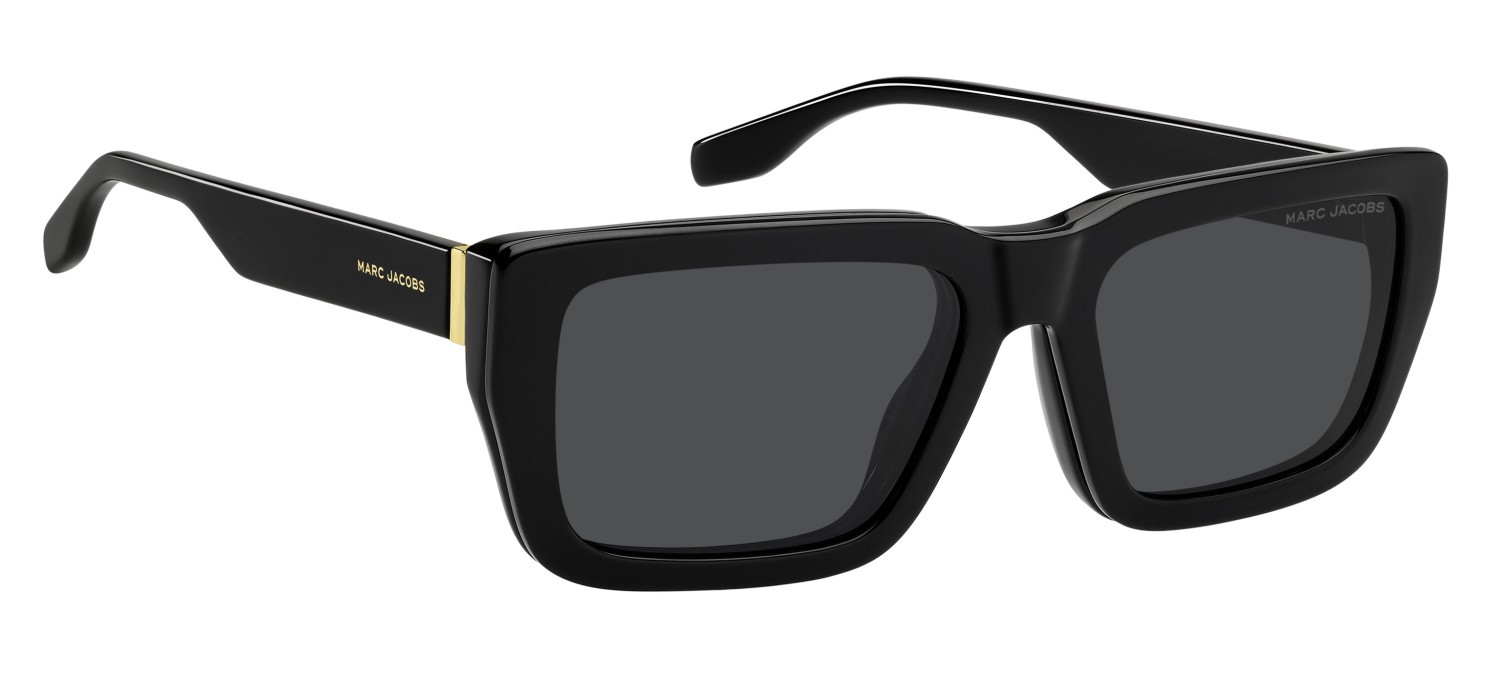 Eyeglasses Marc Jacobs 849/C 109455 2M2 color black gold shape rectangle lenses grey polarized
