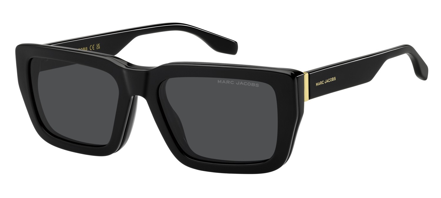 Eyeglasses Marc Jacobs 849/C 109455 2M2 color black gold shape rectangle lenses grey polarized