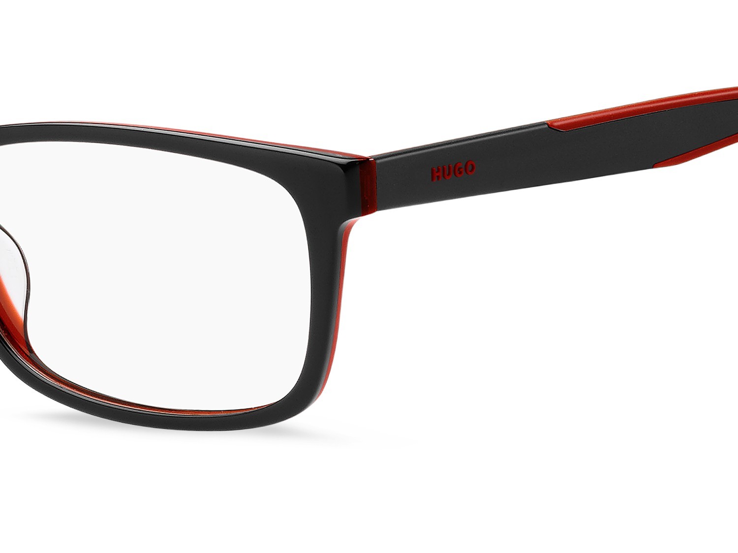 Brillen Hugo Hg 1342/G 109460 0A4 farbe red black form rechteckig 