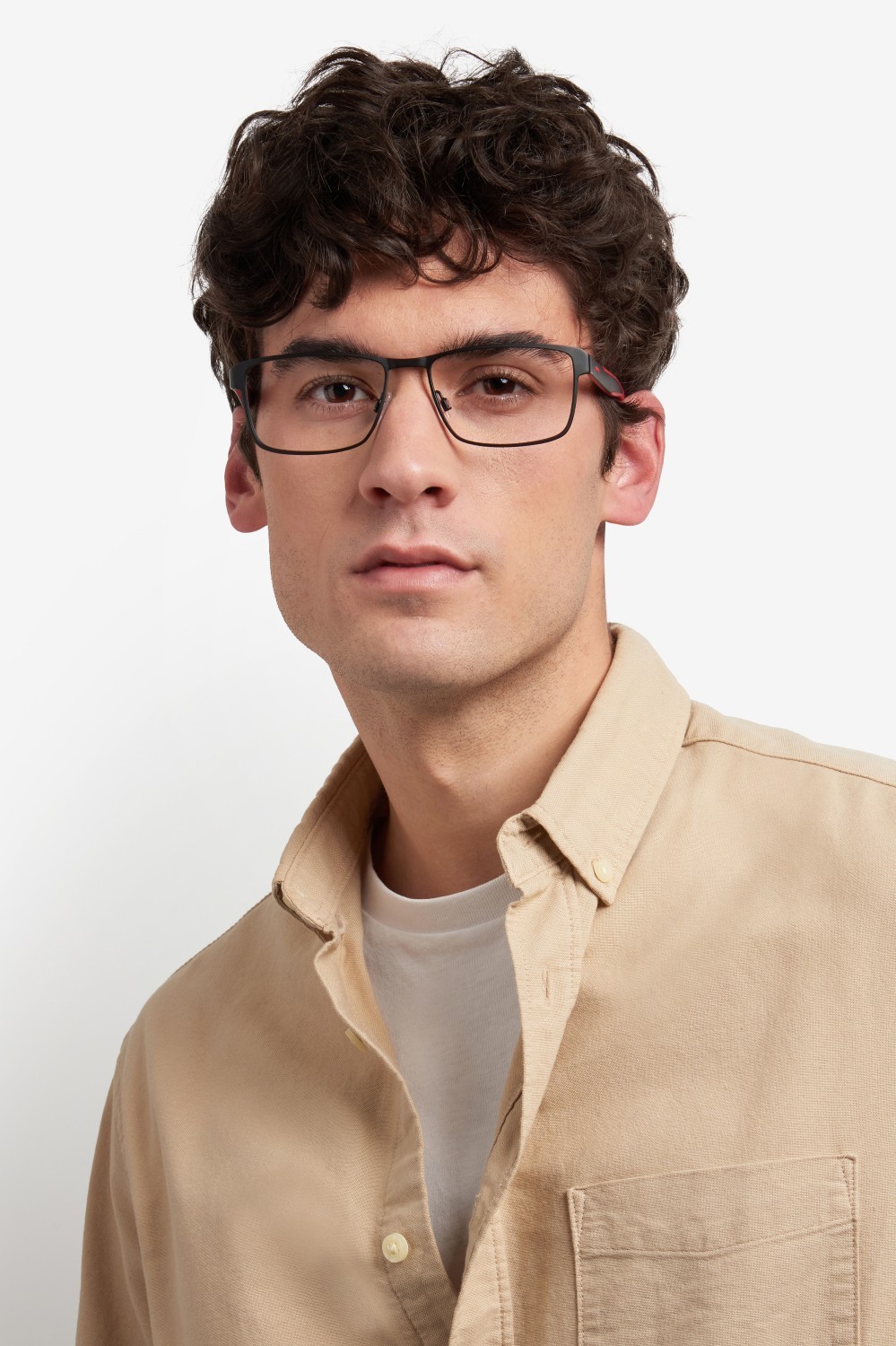 Eyeglasses Hugo Hg 1343 109461 003 color matte black shape rectangle 