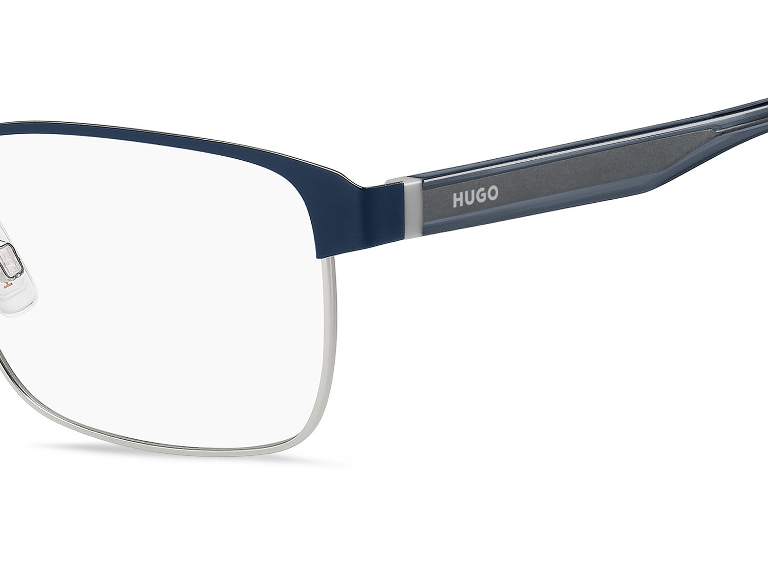 Eyeglasses Hugo Hg 1361 109462 0JI color matte blue palladium shape rectangle 