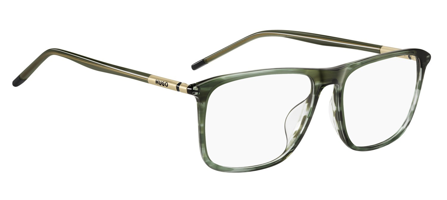 Brillen Hugo Hg 1351/G 109466 6AK farbe green horn form rechteckig 