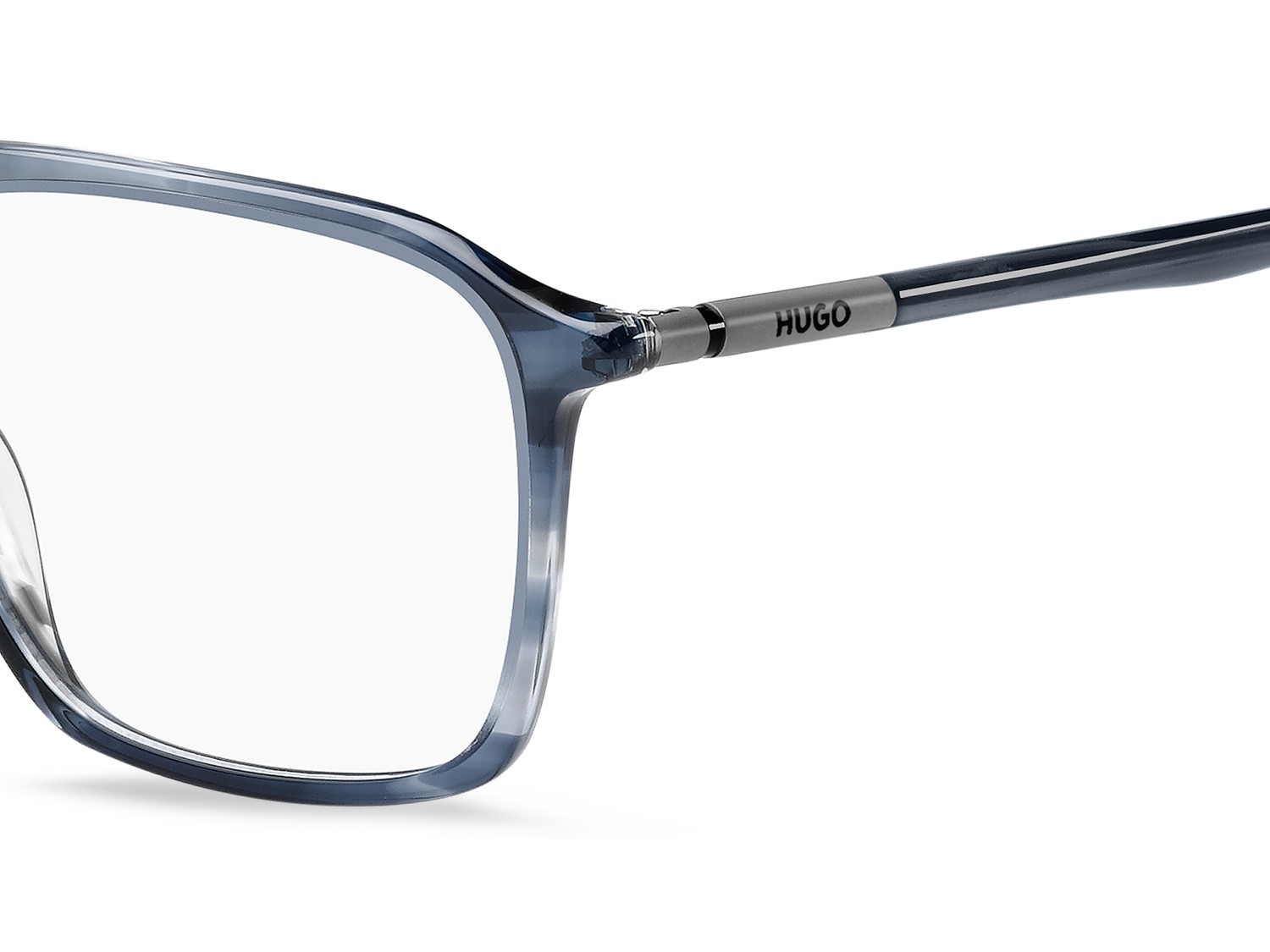 Eyeglasses Hugo Hg 1352 109467 38I color blue horn shape rectangle 