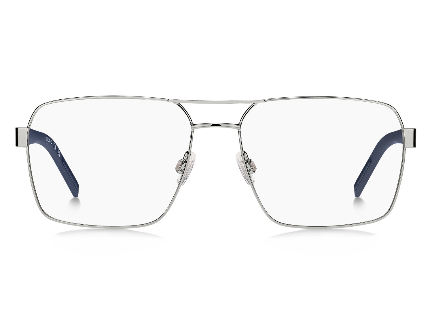 Occhiali da vista Hugo Hg 1341 109470 010 colore palladium forma rettangolare 