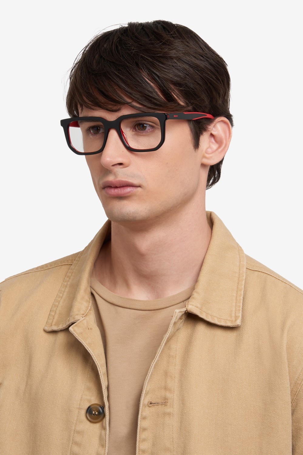 Eyeglasses Hugo Hg 1340/G 109473 0A4 color red black shape rectangle 