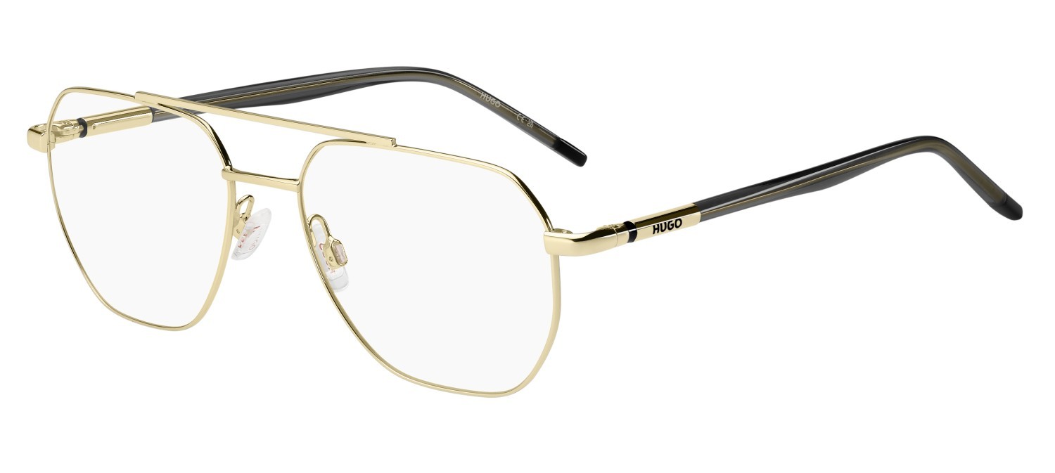 Eyeglasses Hugo Hg 1354 109477 J5G color gold shape round 
