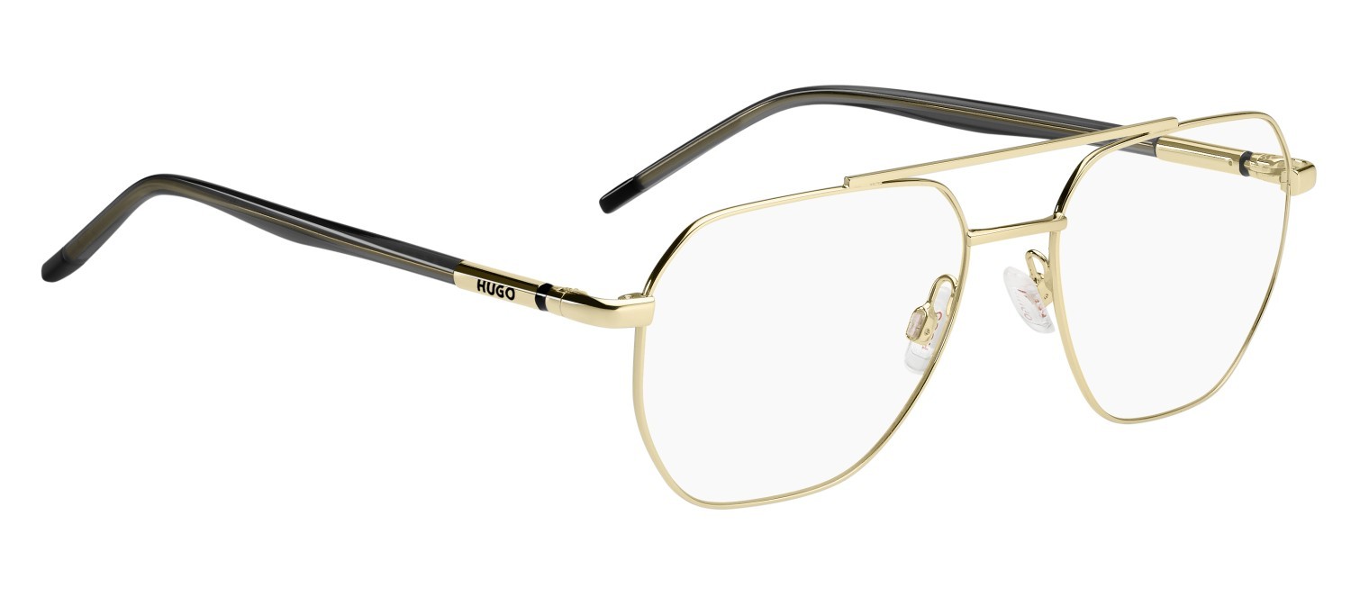 Eyeglasses Hugo Hg 1354 109477 J5G color gold shape round 