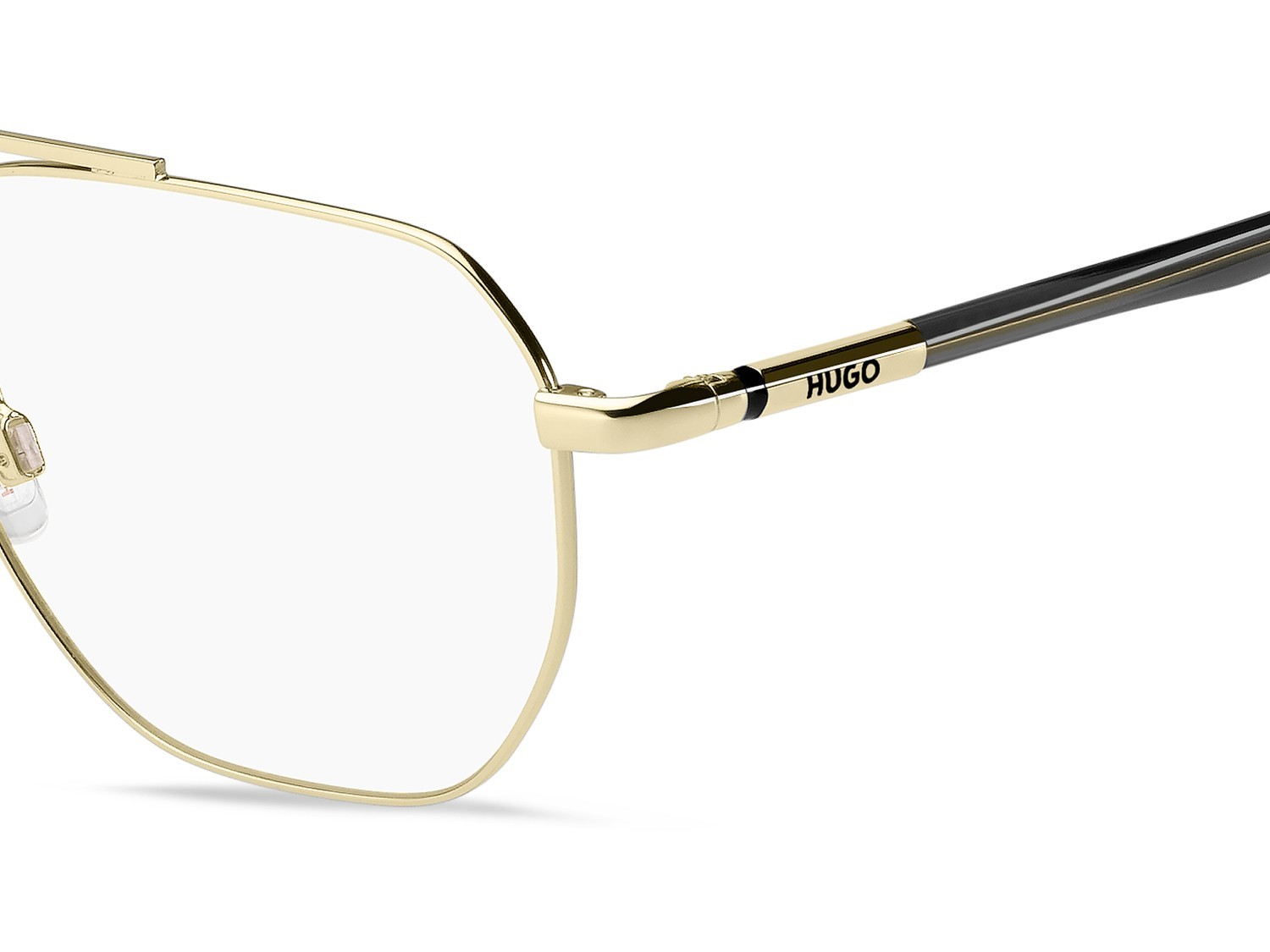 Eyeglasses Hugo Hg 1354 109477 J5G color gold shape round 