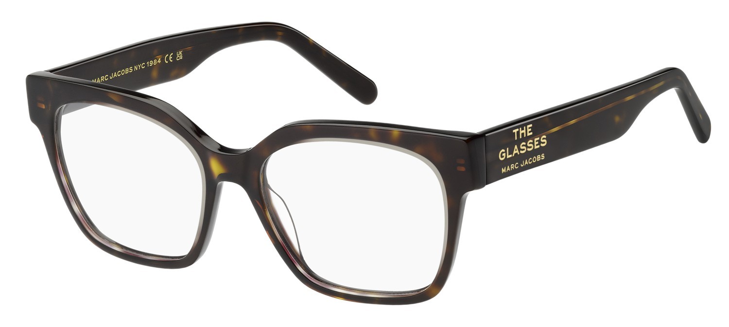 Occhiali da vista Marc Jacobs 801 109478 AIO colore crystal havana forma rettangolare 