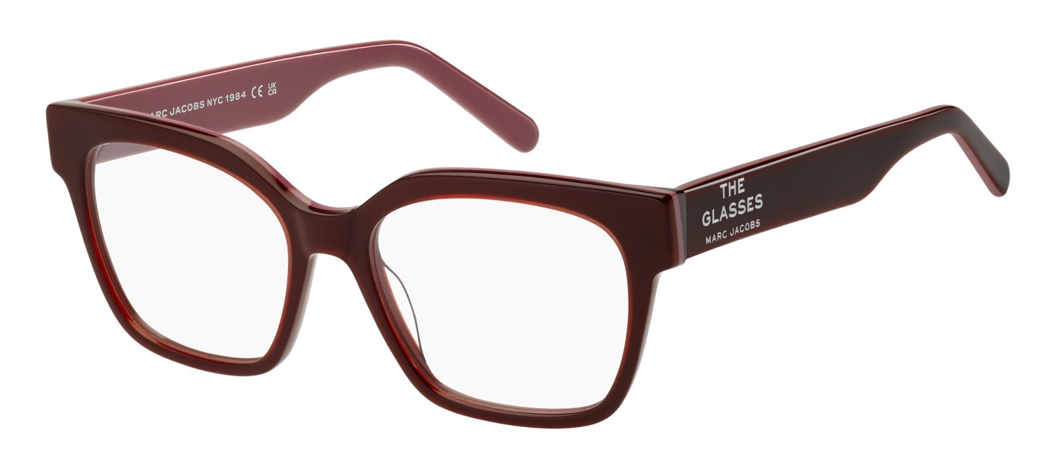 Eyeglasses Marc Jacobs 801 109478 C8C color burgundy red shape rectangle 