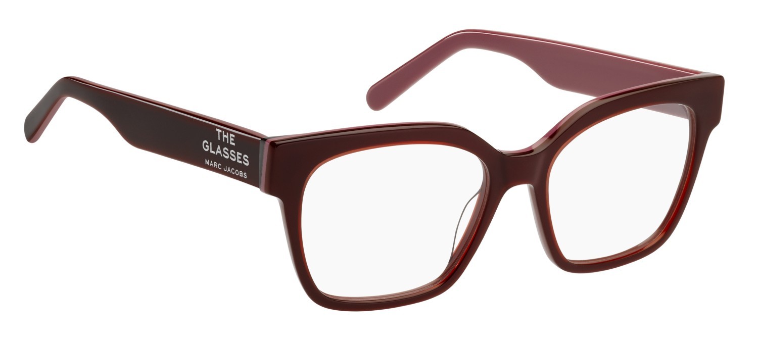 Eyeglasses Marc Jacobs 801 109478 C8C color burgundy red shape rectangle 
