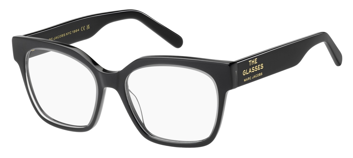 Occhiali da vista Marc Jacobs 801 109478 MNG colore crystal black forma rettangolare 