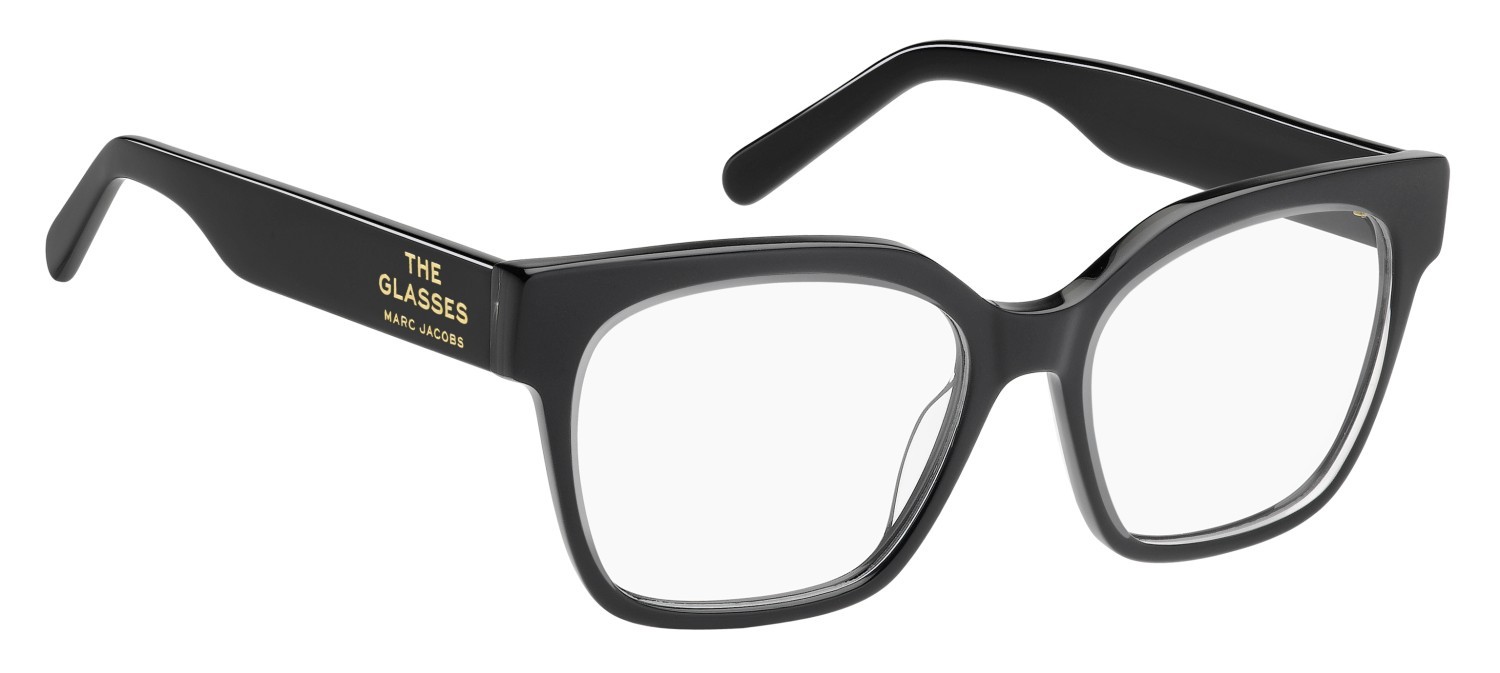 Occhiali da vista Marc Jacobs 801 109478 MNG colore crystal black forma rettangolare 