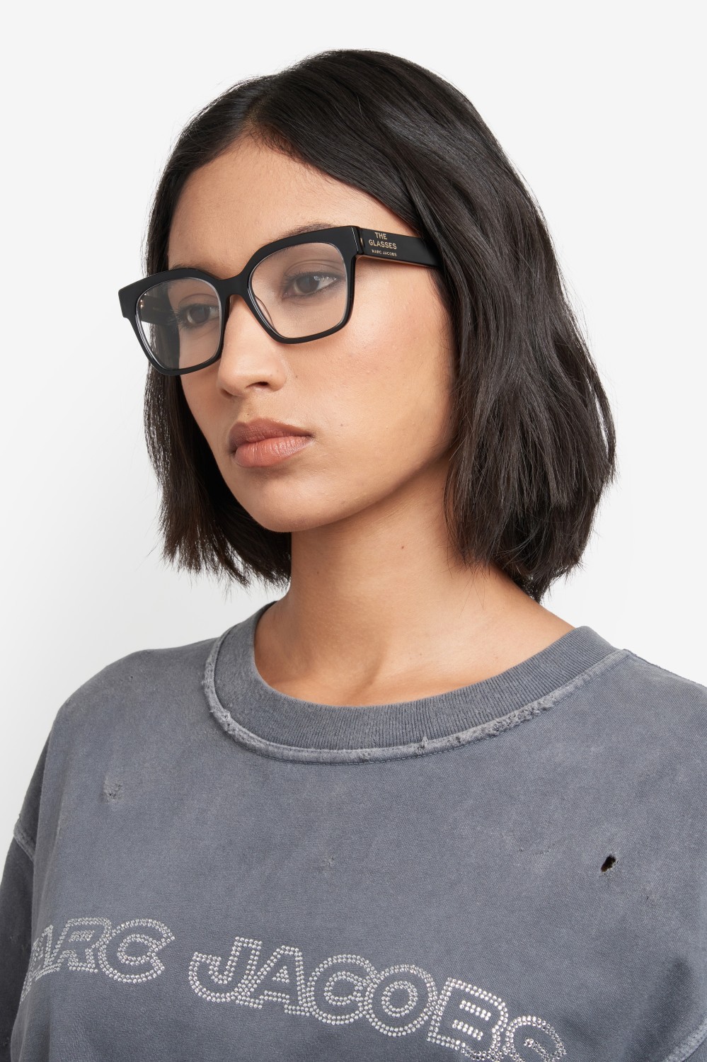 Occhiali da vista Marc Jacobs 801 109478 MNG colore crystal black forma rettangolare 
