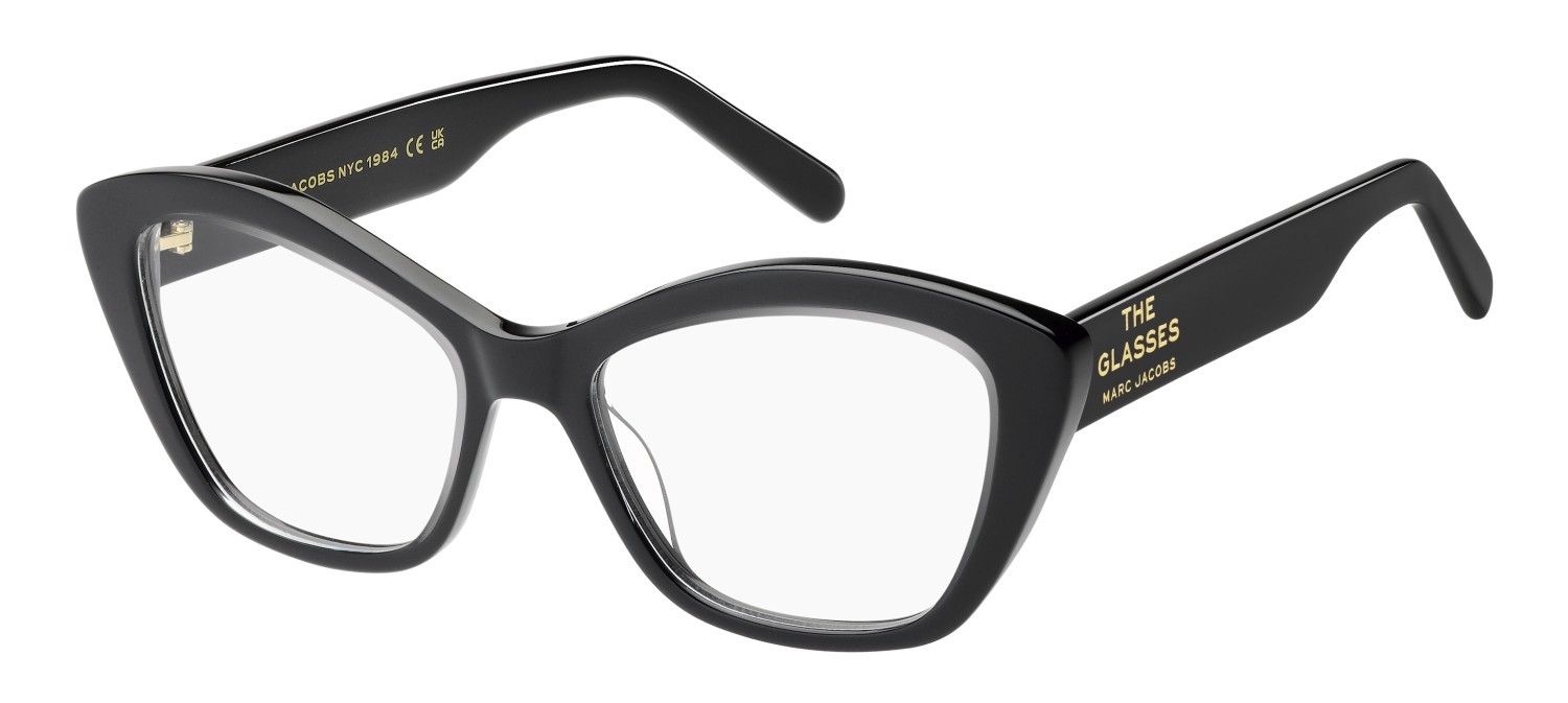 Occhiali da vista Marc Jacobs 802 109479 MNG colore crystal black forma rettangolare 