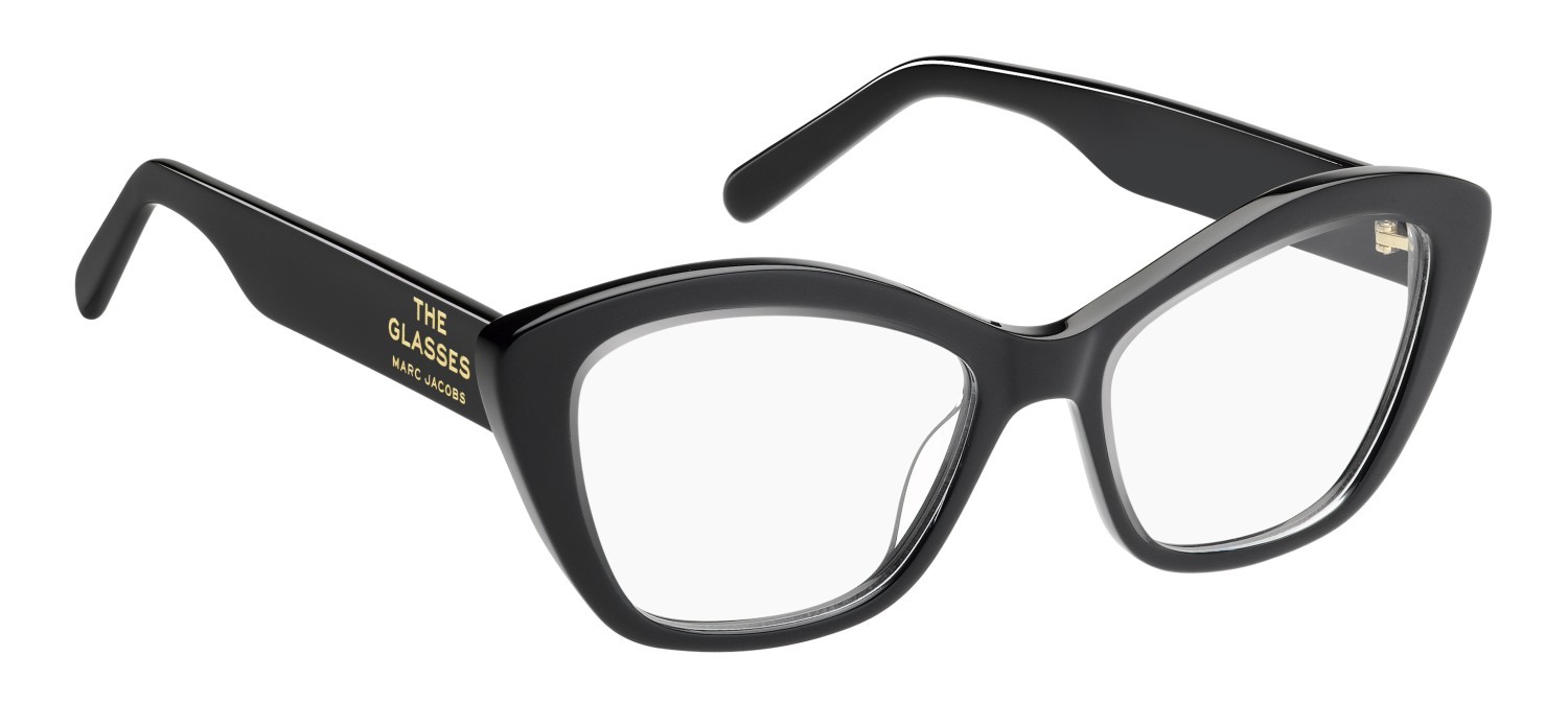 Occhiali da vista Marc Jacobs 802 109479 MNG colore crystal black forma rettangolare 