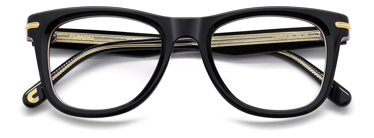 Brillen Carrera 360 109481 2M2 farbe black gold form rechteckig 