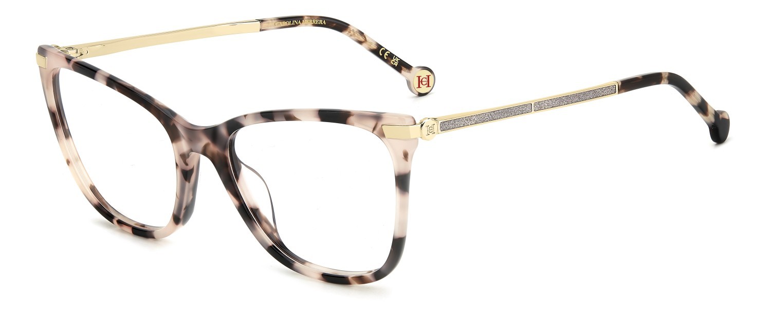 Eyeglasses Carolina Herrera Her 0287/G 109485 HT8 color pink havana shape rectangle 