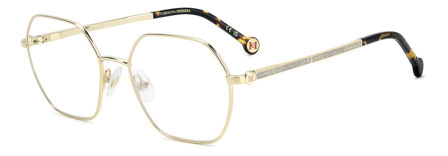 Occhiali da vista Carolina Herrera Her 0286 109486 J5G colore gold forma rettangolare 