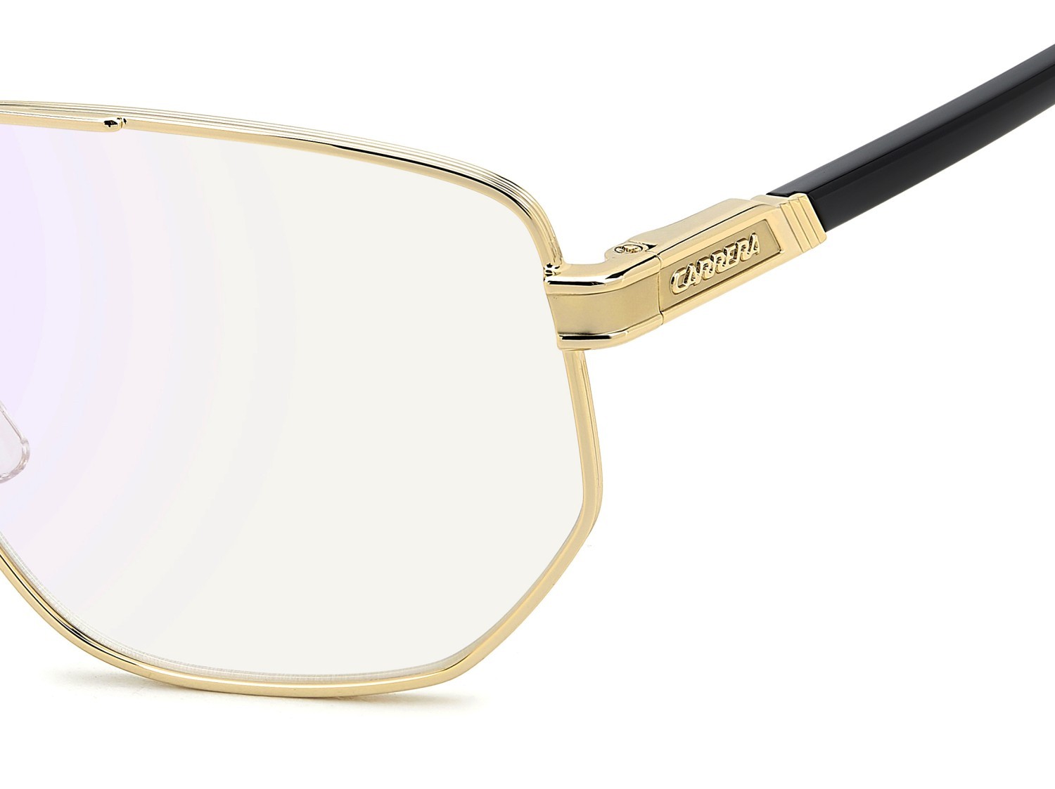Brillen Carrera 1141 109487 RHL farbe gold black_ form rechteckig gläser blue mirror