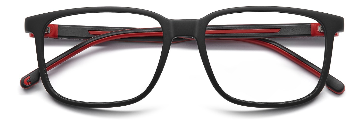 Brillen Carrera 8916 109493 BLX farbe matte black red form rechteckig 