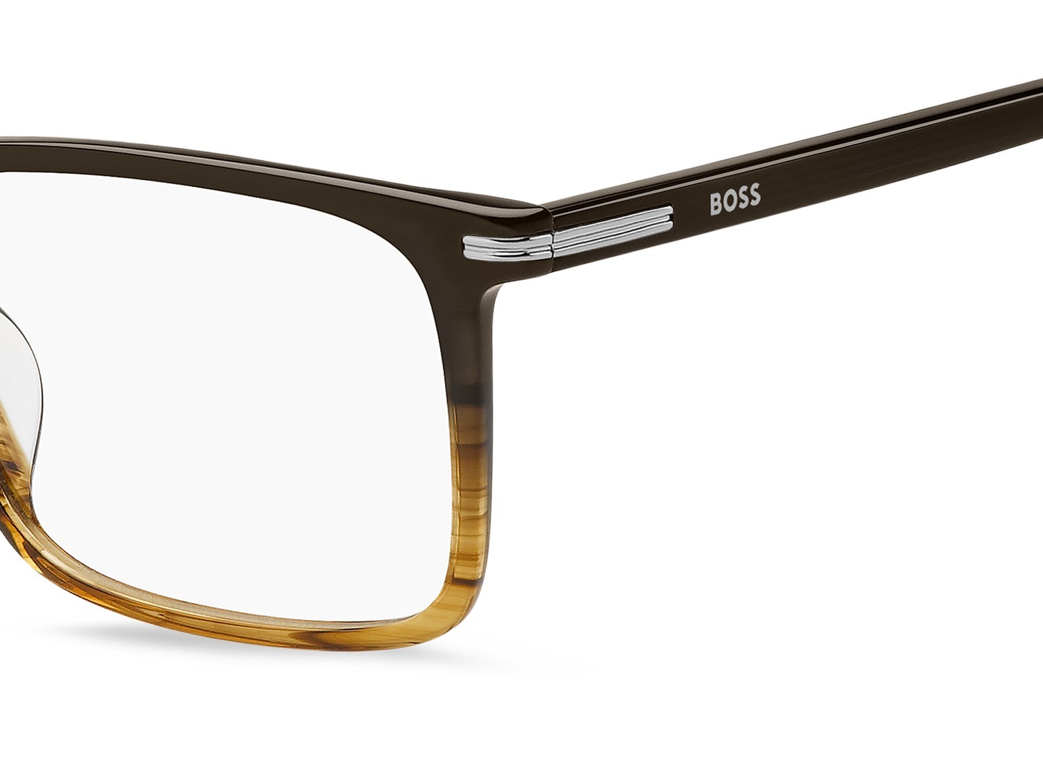 Eyeglasses Hugo Boss 1753/G 109501 NNG color brown shaded horn shape rectangle 