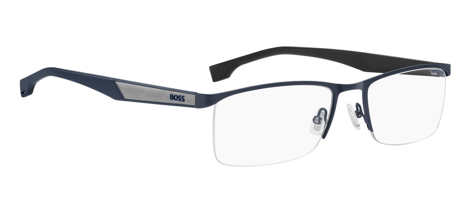 Eyeglasses Hugo Boss 1770 109503 FLL color matte blue shape rectangle 