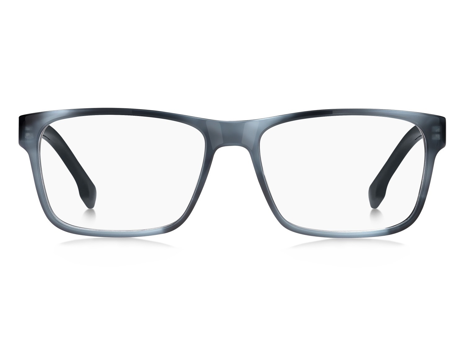 Eyeglasses Hugo Boss 1762 109505 38I color blue horn shape rectangle 