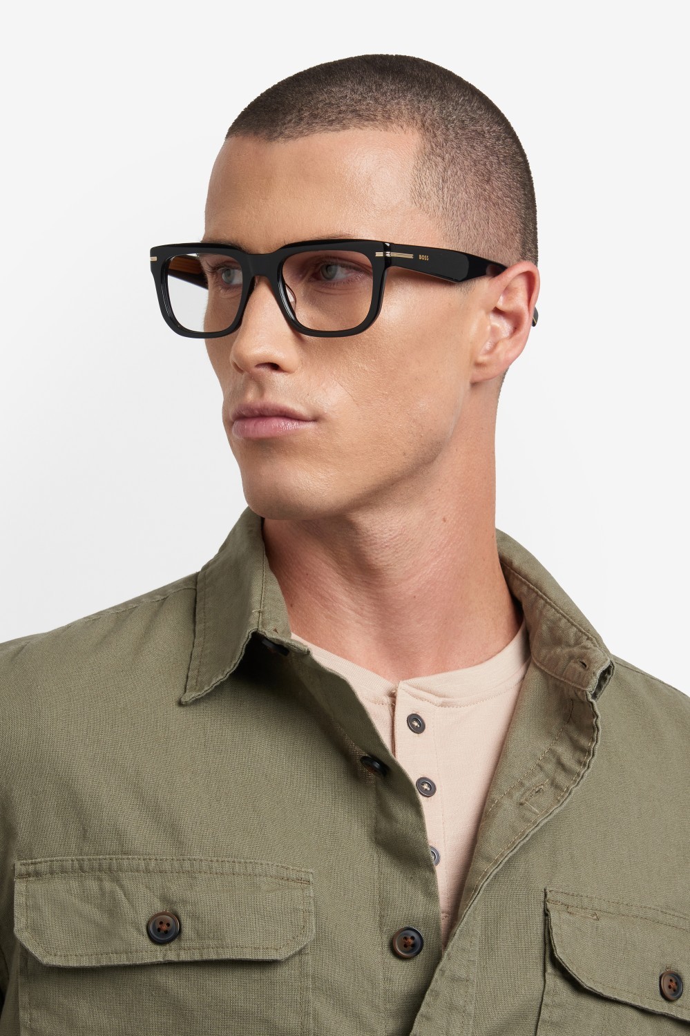 Eyeglasses Hugo Boss 1746/G 109507 807 color black shape rectangle 