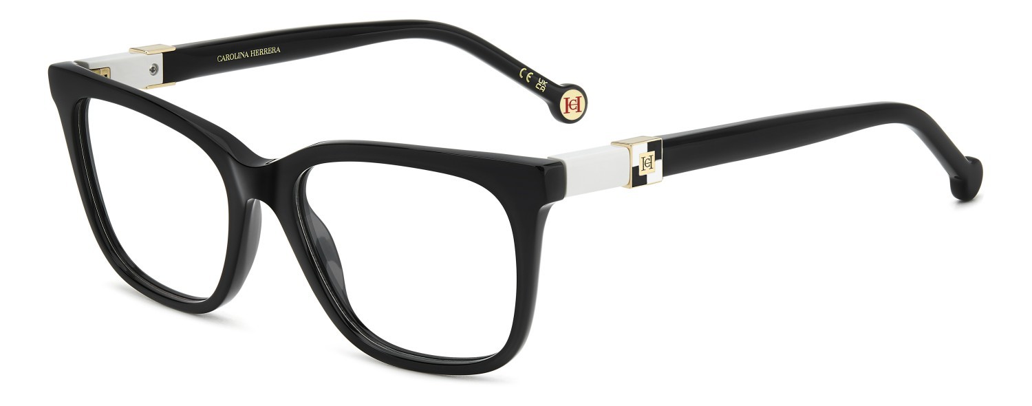 Eyeglasses Carolina Herrera Her 0300 109512 807 color black shape rectangle 