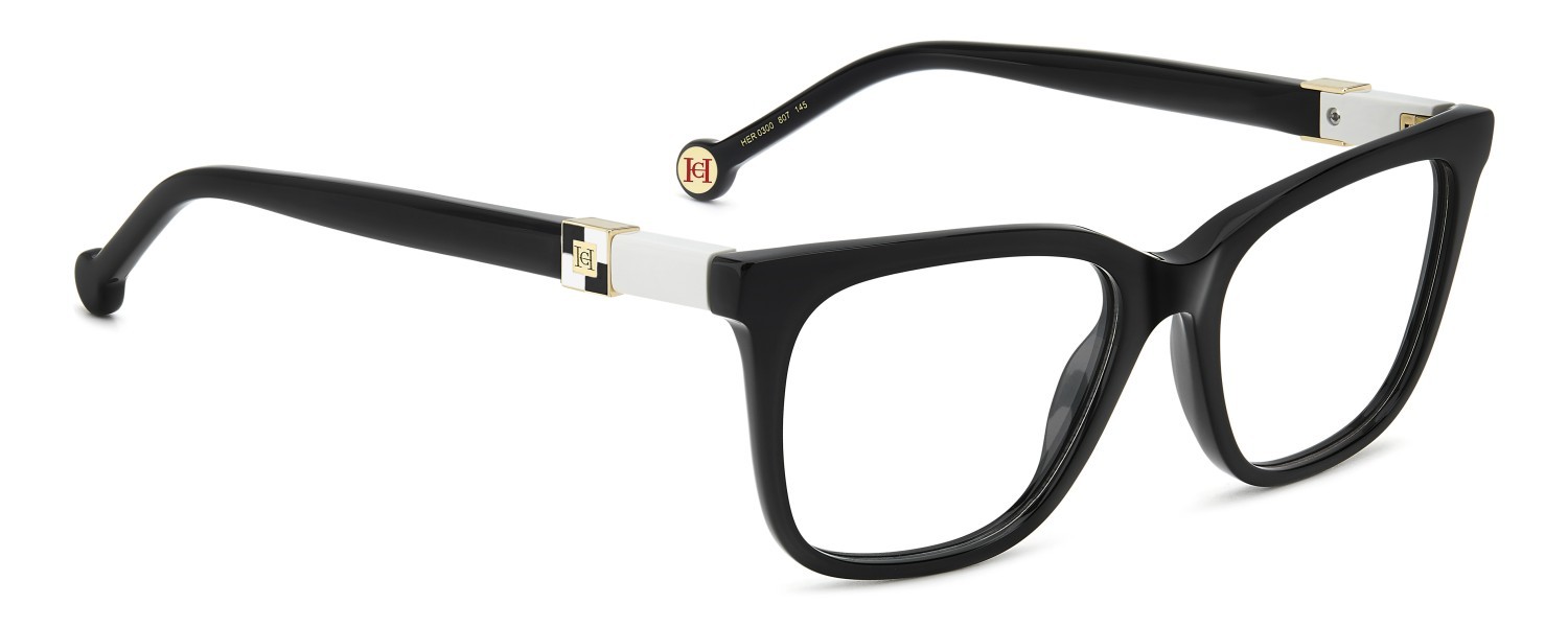 Eyeglasses Carolina Herrera Her 0300 109512 807 color black shape rectangle 